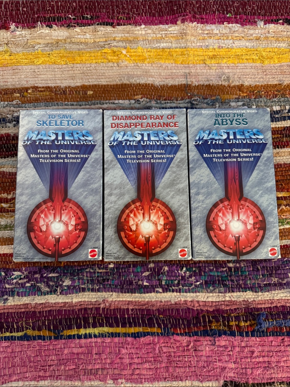 Special Commemorative HE-MAN MASTERS OF THE UNIVERSE 📼 VHS Videos - (Set of 3)